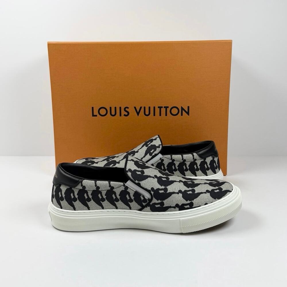 Size 7LV/8US - Louis Vuitton x NBA Trocadero Slip On NEW - Picture 6 of 11